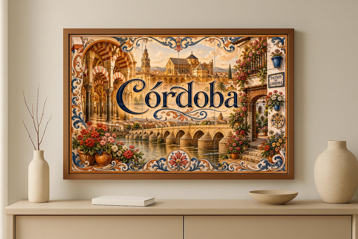 La Mezquita de Córdoba, decoración de pared — Villes et Monuments, Art Mural en Céramique