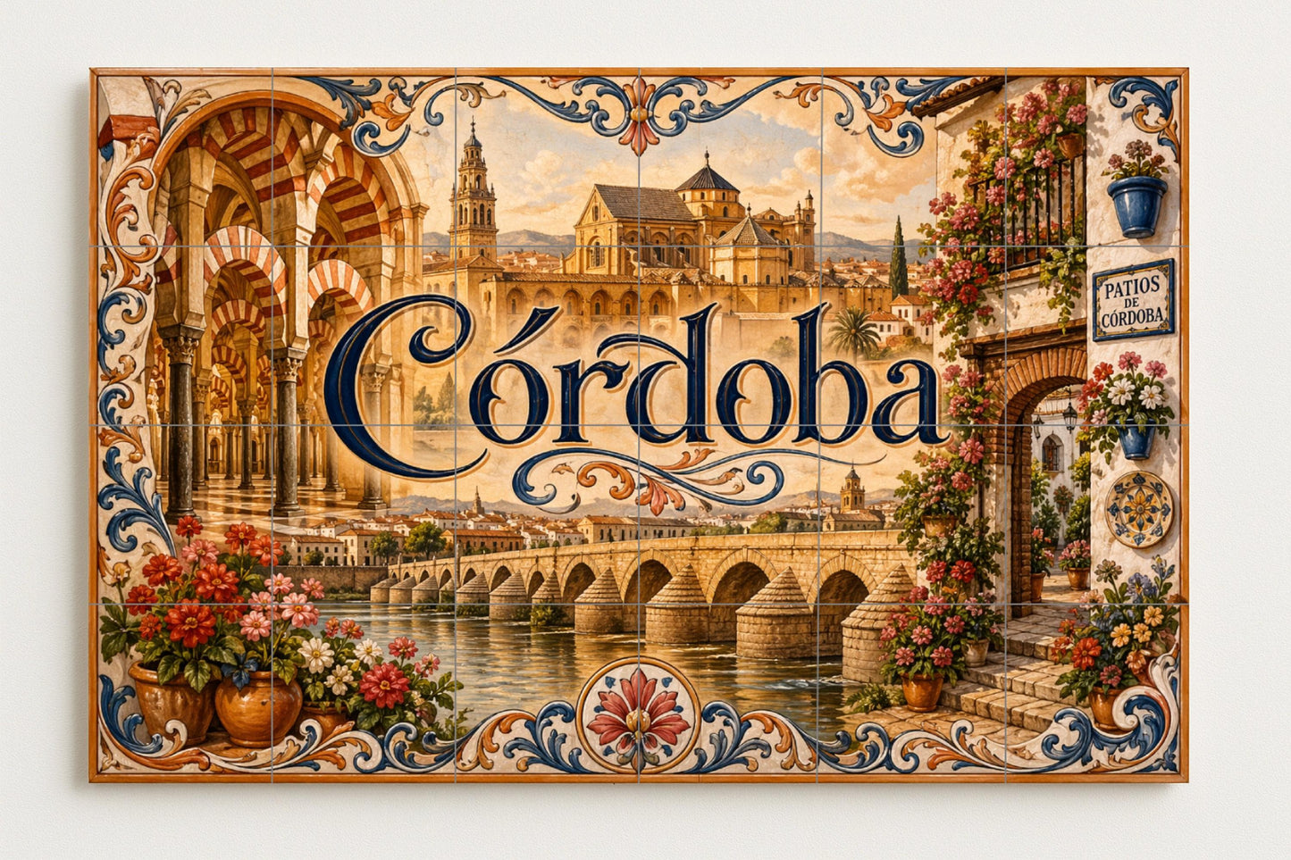 La Mezquita de Córdoba, decoración de pared — Villes et Monuments, Art Mural en Céramique