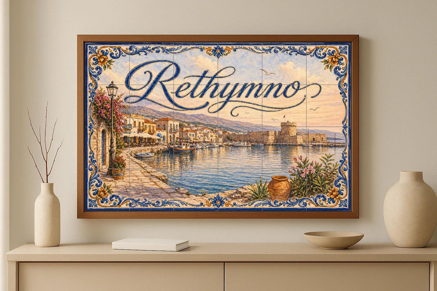 Del Porto Veneziano di Rethymno, decoración · Murale Ceramico — Decoro Nautico