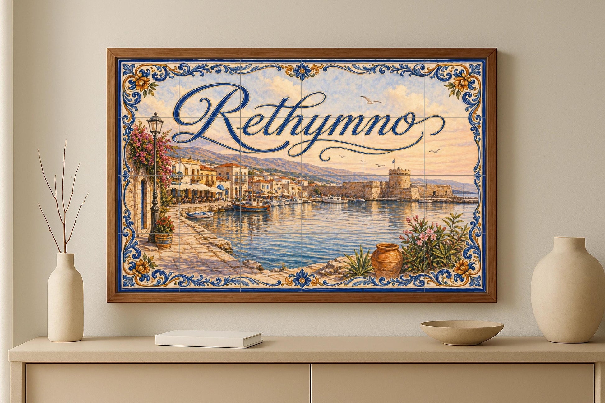 Del Porto Veneziano di Rethymno, decoración · Murale Ceramico — Decoro Nautico