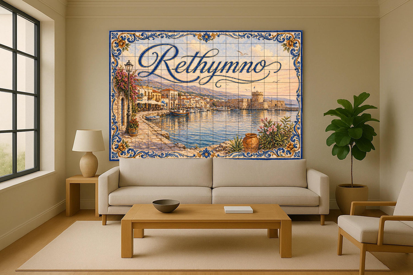 Del Porto Veneziano di Rethymno, decoración · Murale Ceramico — Decoro Nautico