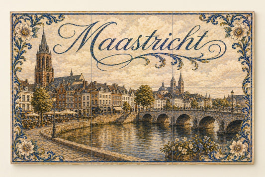 Ceramic Tile Mural: Maastricht, Netherlands , Art Mural of the h — Travel Wall Décor
