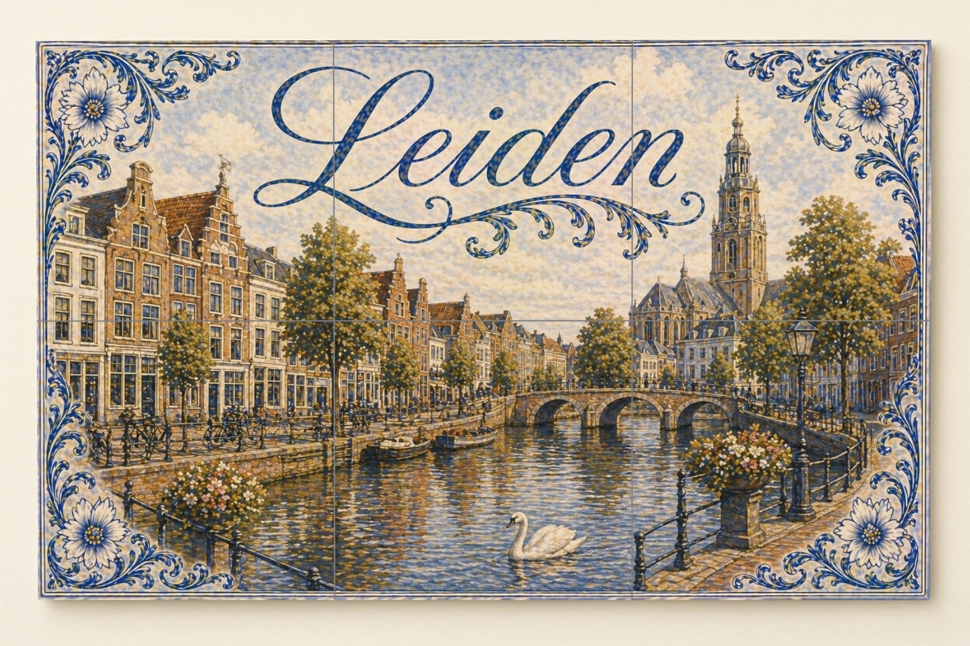 Leiden, Pays-Bas , Art Mural — Décor d'Art Populaire, Art Mural en Céramique