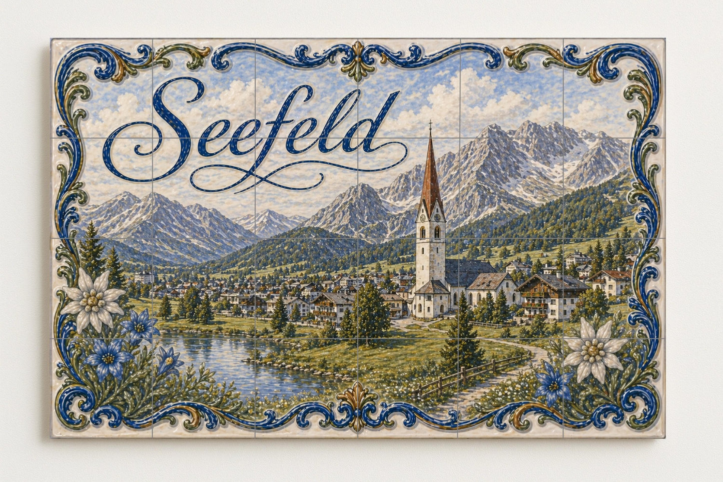 Seefeld, Austria · Ceramic Wall Mural — Landmark Mural