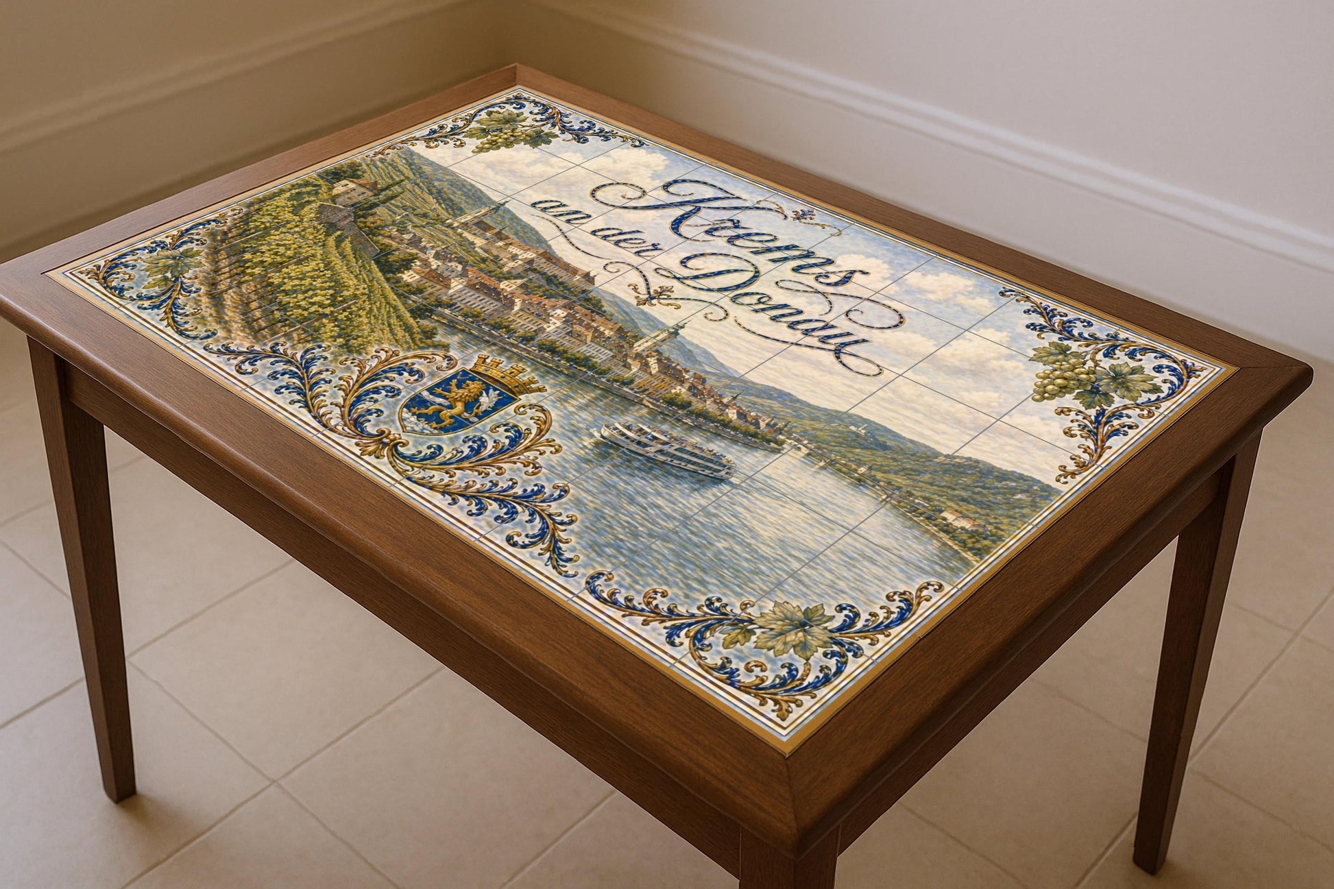 Mural de azulejos de cerámica de Krems an der Donau, arte mural de…
