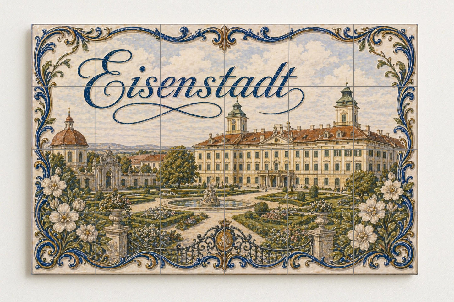 Eisenstadt, Austria, Art Mural Baroque — Travel Wall Décor · Tile Wall Art