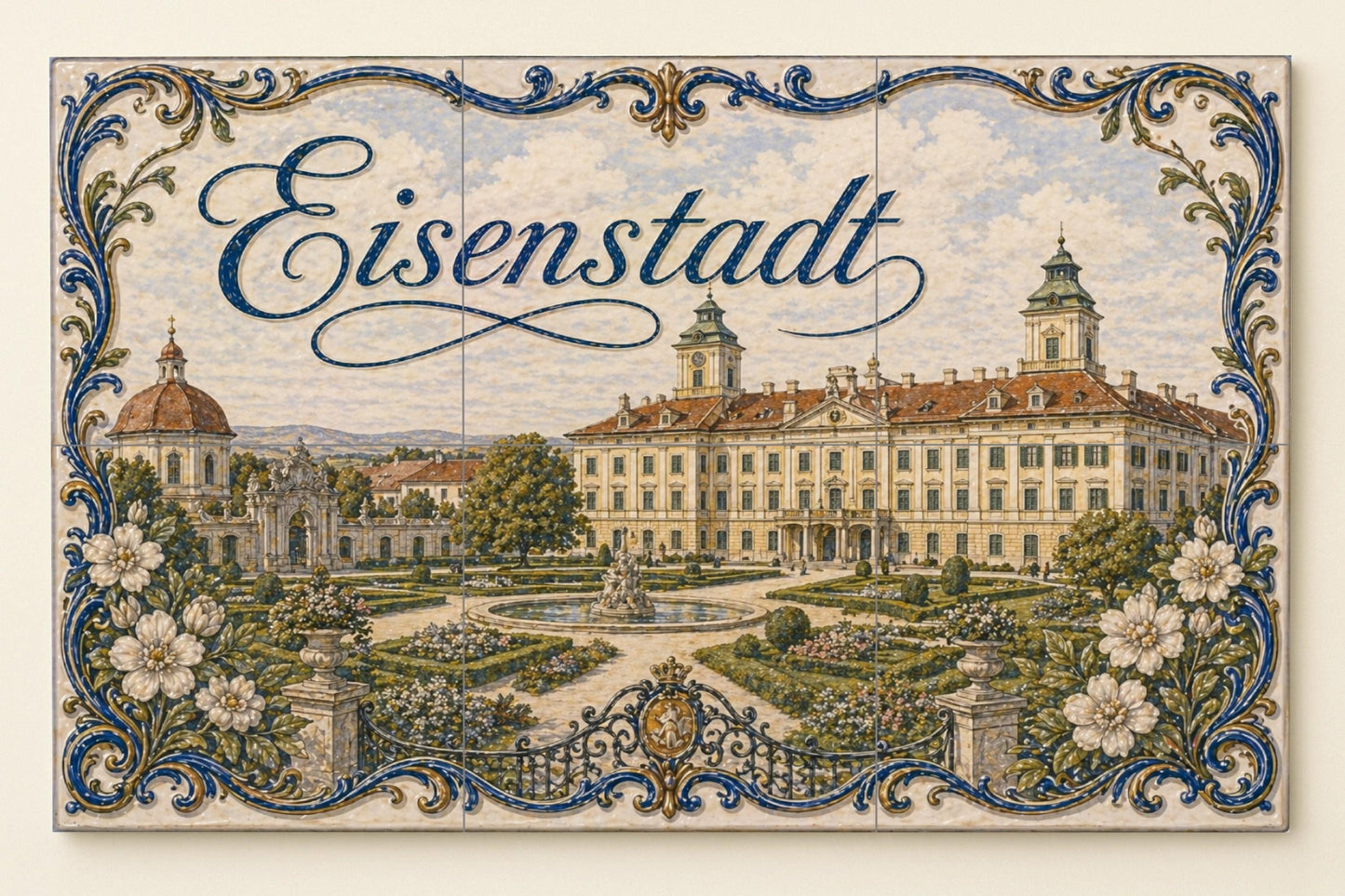 Eisenstadt, Austria, Art Mural Baroque — Travel Wall Décor · Tile Wall Art