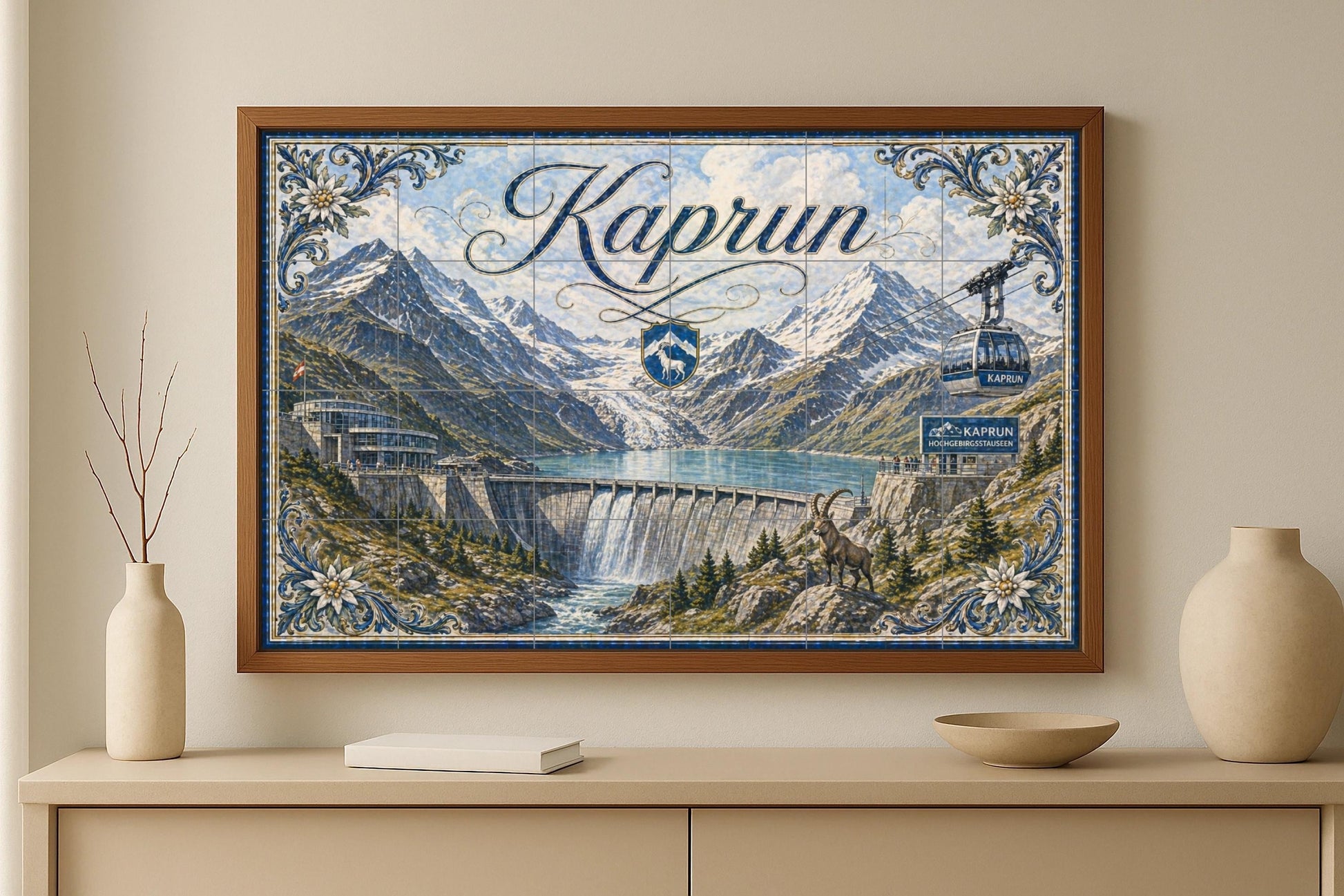Kaprun, Autriche · Fresque Céramique — Fresque de Monument
