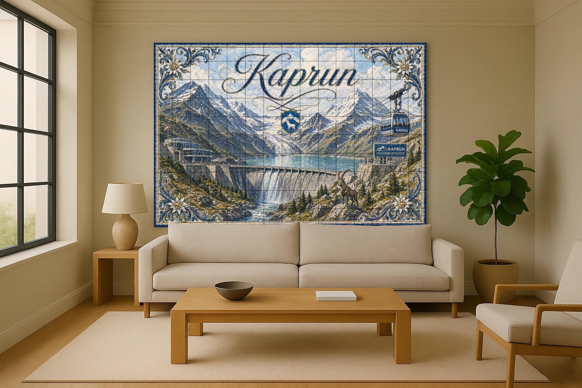Kaprun, Autriche · Fresque Céramique — Fresque de Monument
