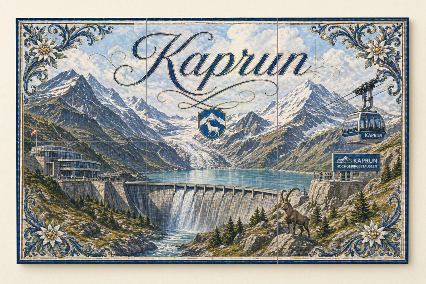 Kaprun, Autriche · Fresque Céramique — Fresque de Monument