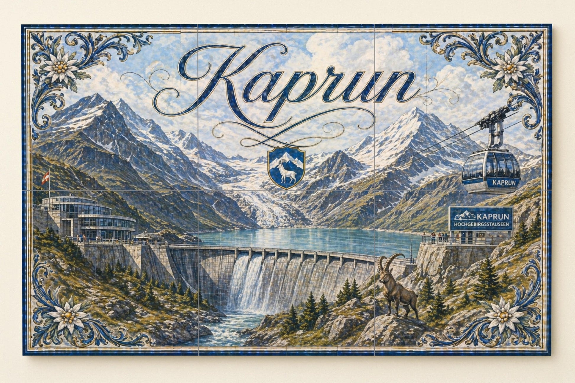 Kaprun, Autriche · Fresque Céramique — Fresque de Monument