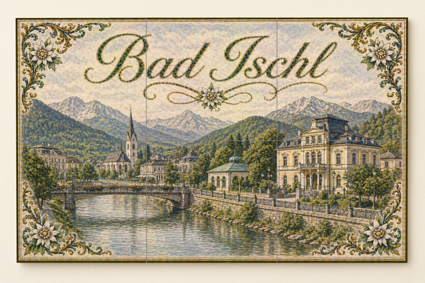 Bad Ischl, Austria · Ceramic Wall Mural — Landmark Mural
