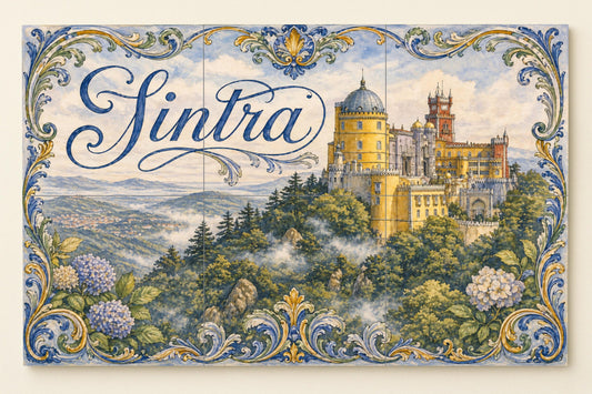 Sintra, Portugal, Palacio da Pena y decoraci — Landmark Mural · Tile Wall Art